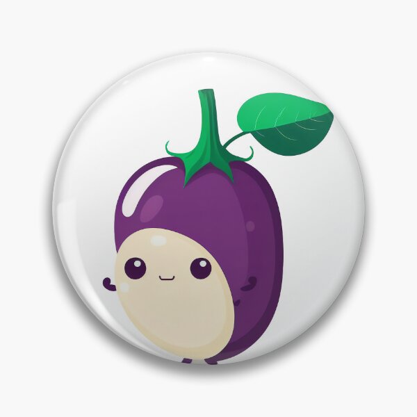 Item preview, Eggplant kawaii cute chibi designed and sold by ChibiInstant.