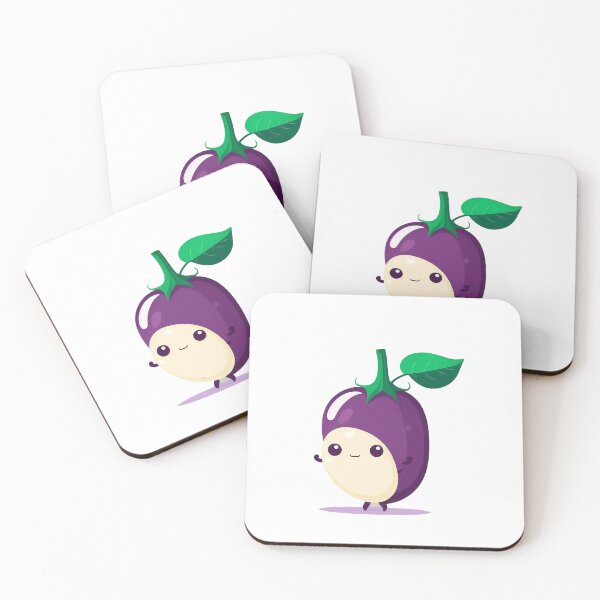 Item preview, Eggplant kawaii cute chibi designed and sold by ChibiInstant.