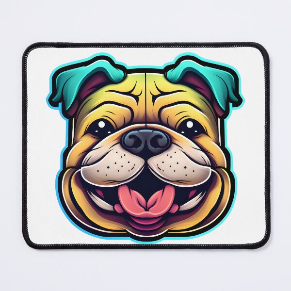 Item preview, Happy Bulldog Face Expression designed and sold by CrosstheWorlds.