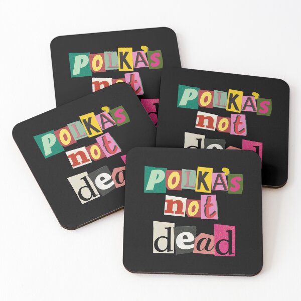 Item preview, Funny Polka's Not Dead - Punk Rock Scrapbook Letter Design designed and sold by RektRepublic.