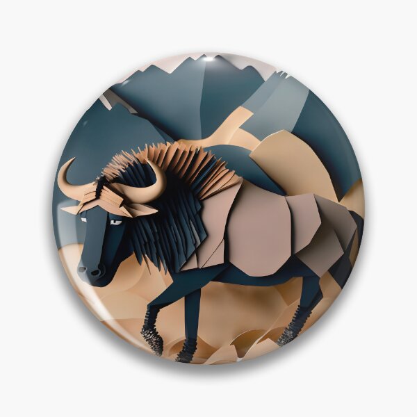 Item preview, Paper wildebeest designed and sold by siren-of-melet.