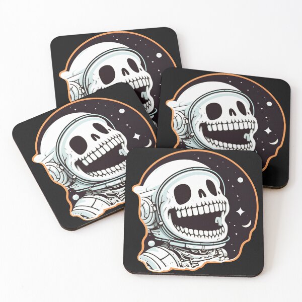 Aperçu de l'œuvre Laughing Skull Astronaut #2 créée et vendue par Artistic Pandas.