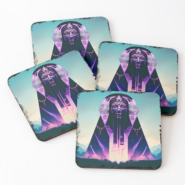 Item preview, Hathor, the Cyberpunk Egyptian Deity: Futuristic Sticker Design designed and sold by Mytho Merch.