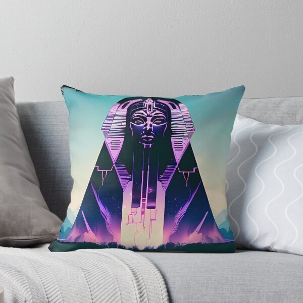 Item preview, Hathor, the Cyberpunk Egyptian Deity: Futuristic Sticker Design designed and sold by Mytho Merch.