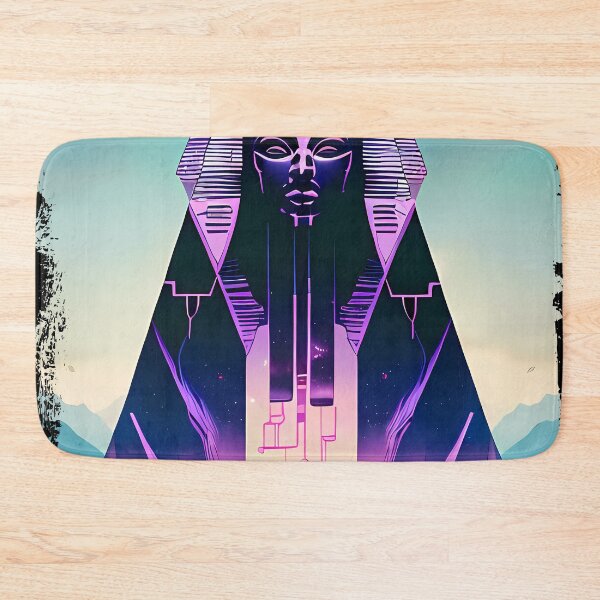 Item preview, Hathor, the Cyberpunk Egyptian Deity: Futuristic Sticker Design designed and sold by Mytho Merch.