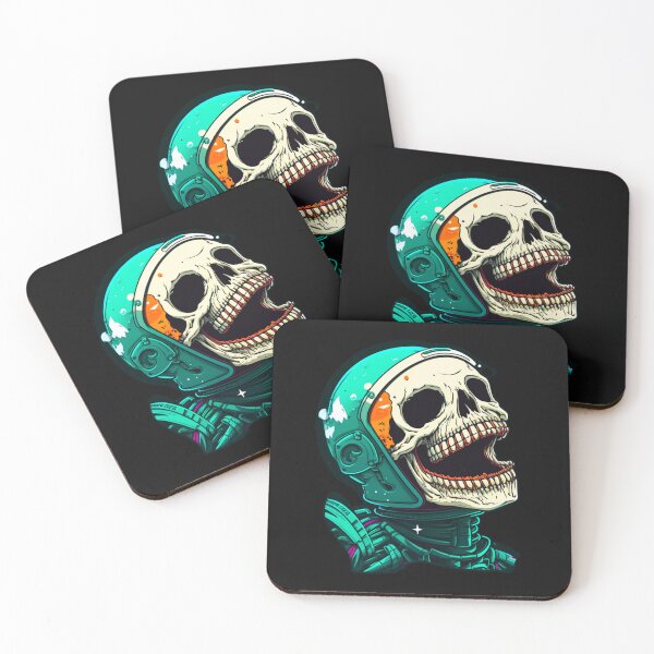 Aperçu de l'œuvre Laughing Skull Astronaut #4 créée et vendue par Artistic Pandas.