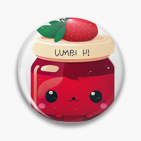 Item preview, Strawberry jam cute chibi kawaii designed and sold by ChibiInstant.