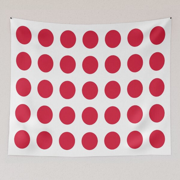 Item preview, RED and WHITE Symmetrical POLKA DOTS  designed and sold by RachelMacht.