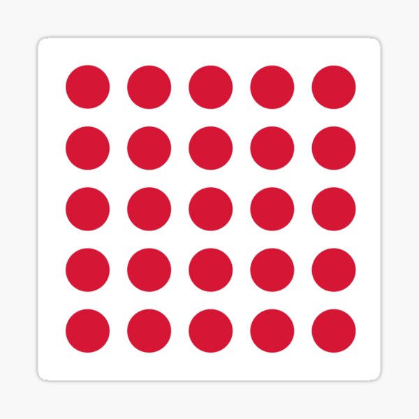 Item preview, RED and WHITE Symmetrical POLKA DOTS  designed and sold by RachelMacht.