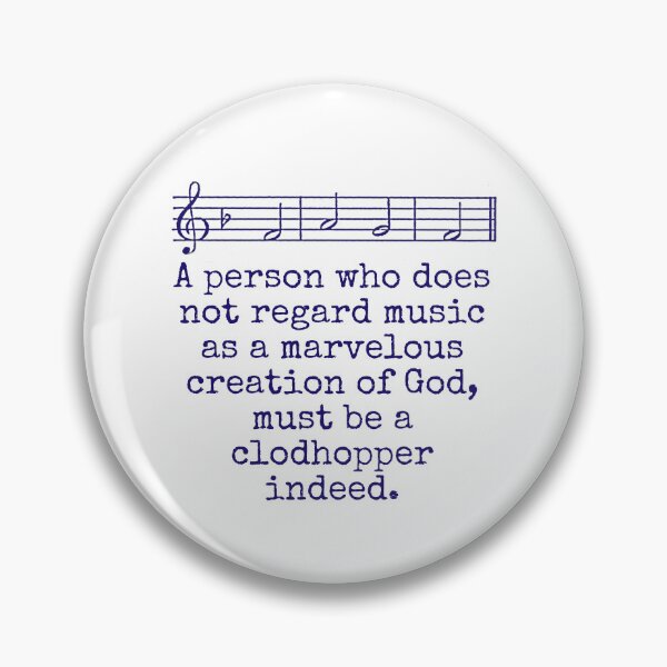 Item preview, A Person Who Does Not Regard Music - Music Quote  designed and sold by CrankyOldDude.