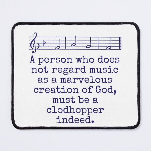 Item preview, A Person Who Does Not Regard Music - Music Quote  designed and sold by CrankyOldDude.
