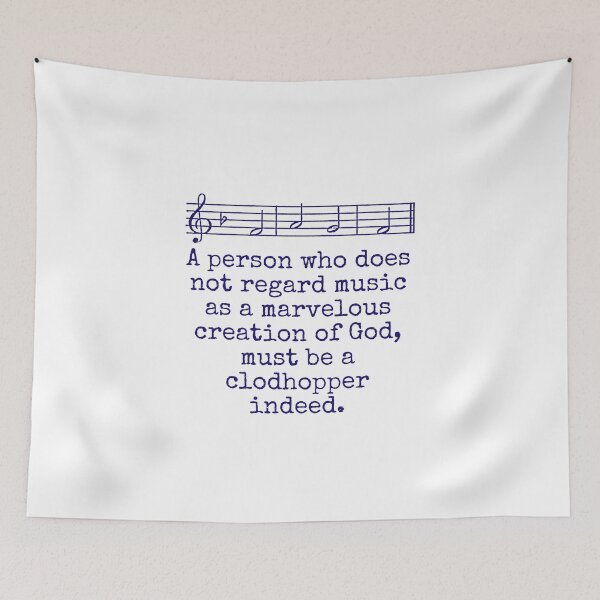 Item preview, A Person Who Does Not Regard Music - Music Quote  designed and sold by CrankyOldDude.