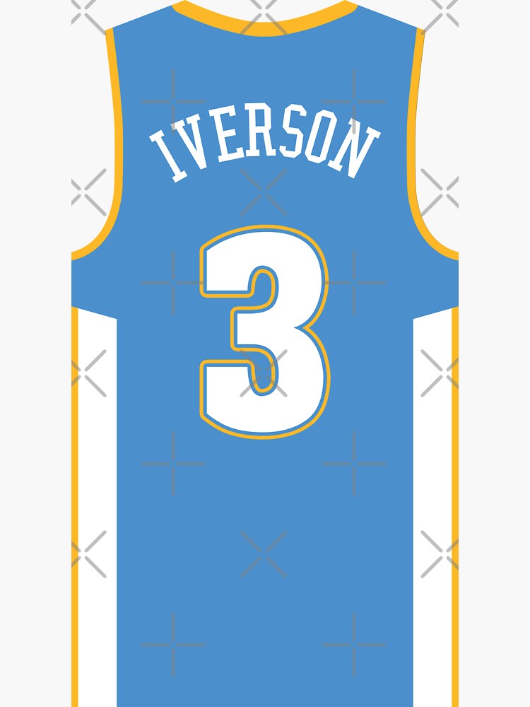 Denver Nuggets Basketball Jersey - Allen IVERSON