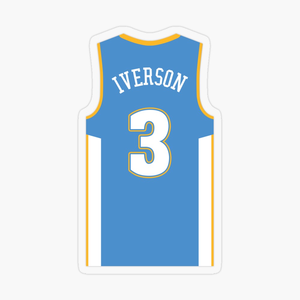 Allen Iverson - Denver Nuggets Art Board Print for Sale by On Target  Sports