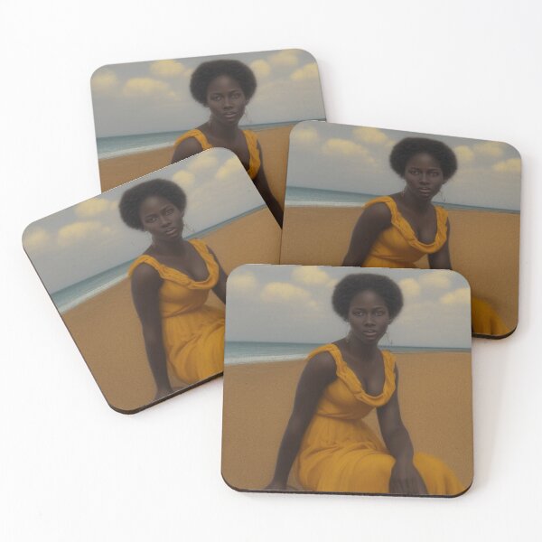 Item preview, Beautiful African woman on the beach designed and sold by Bernsteinhaus.