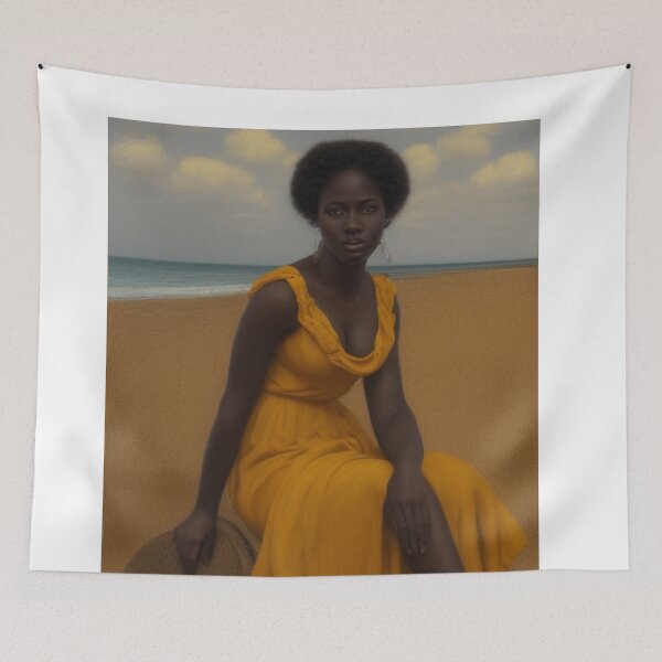 Item preview, Beautiful African woman on the beach designed and sold by Bernsteinhaus.