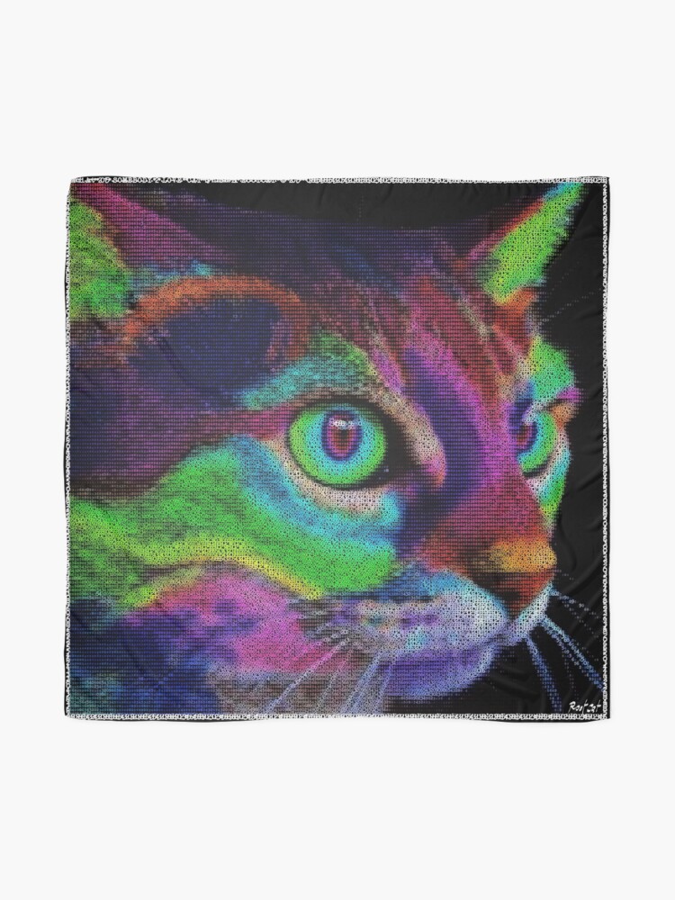 Alternate view of ASCii ART COLOR CAT ™ by ROOTCAT Scarf