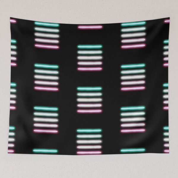 Item preview, Minimalist Neon Abrosexual Pride Flag designed and sold by O1RSH.