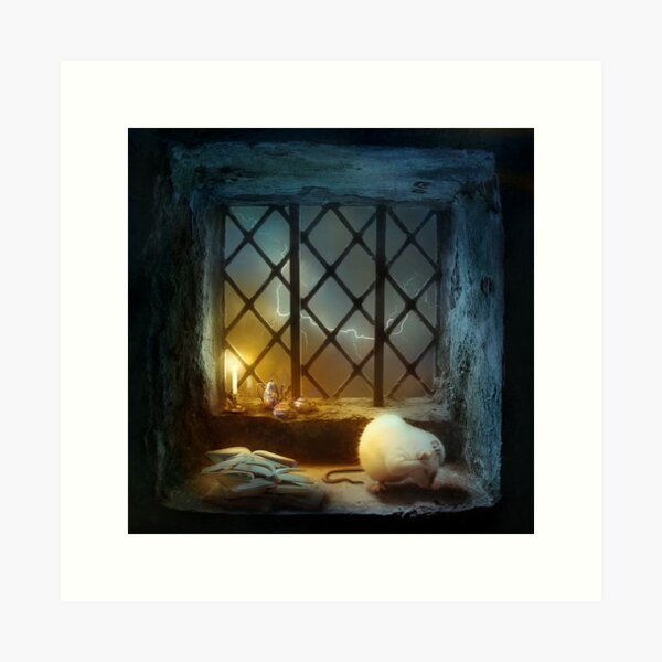 Too Many Scary Stories Art Print