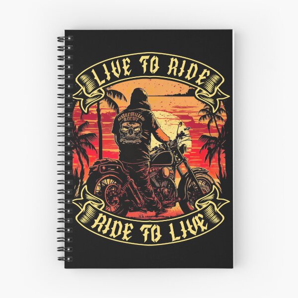 Artikelvorschau, Live to ride, ride to live biker entworfen und verkauft von druckfun.