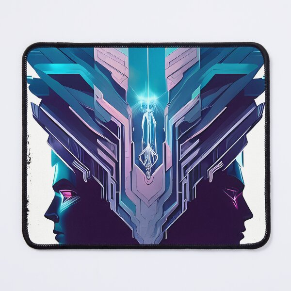 Item preview, Hathor, the Cyberpunk Egyptian Deity: Futuristic Sticker Design designed and sold by Mytho Merch.