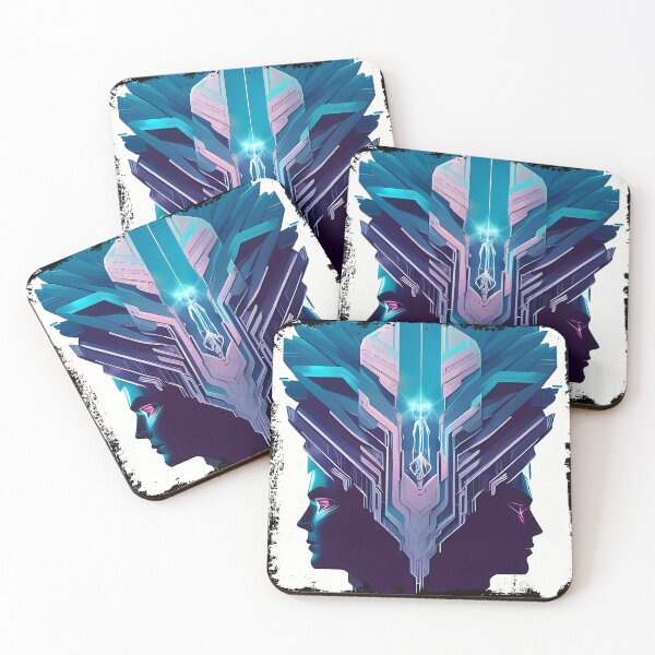 Item preview, Hathor, the Cyberpunk Egyptian Deity: Futuristic Sticker Design designed and sold by Mytho Merch.