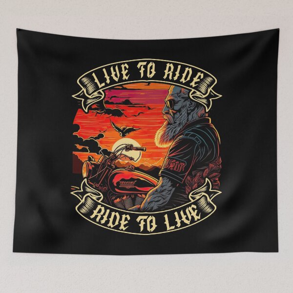 Item preview, Live To Ride, Ride To Live Biker designed and sold by druckfun.