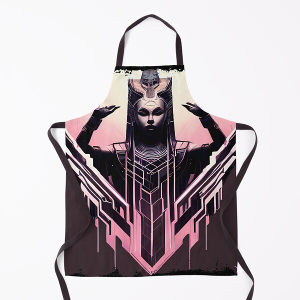 Item preview, Hathor, the Cyberpunk Egyptian Deity: Futuristic Sticker Design designed and sold by Mytho Merch.