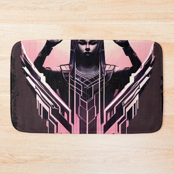 Item preview, Hathor, the Cyberpunk Egyptian Deity: Futuristic Sticker Design designed and sold by Mytho Merch.