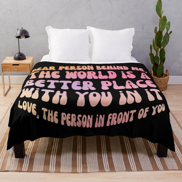 Item preview, Dear person behind me - retro pastel gradient designed and sold by EvergreenWhimsy.