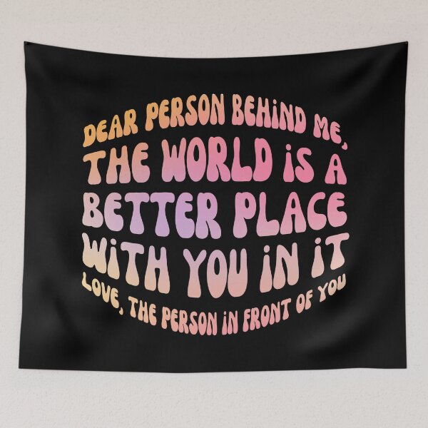 Item preview, Dear person behind me - retro pastel gradient designed and sold by EvergreenWhimsy.