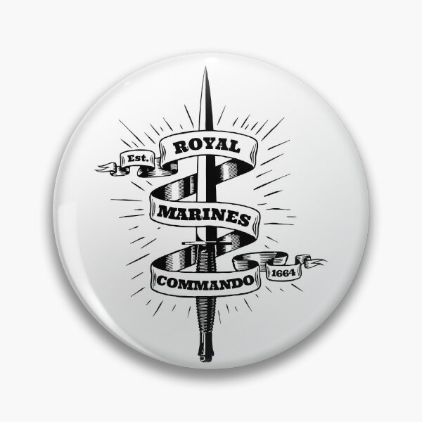Item preview, Royal Marines Commando Dagger Retro Banner designed and sold by ForcesMerch.