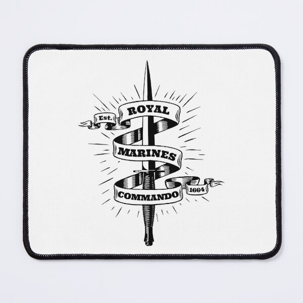Item preview, Royal Marines Commando Dagger Retro Banner designed and sold by ForcesMerch.