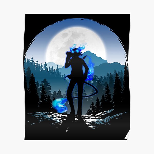 Rin blauer Schwanz mit Kuro Poster