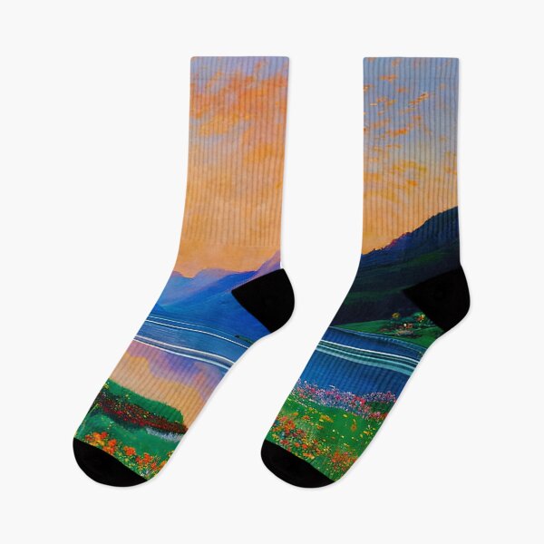 Item preview, Wildflowers on the Fjord Shoreline designed and sold by ElLocoMus.