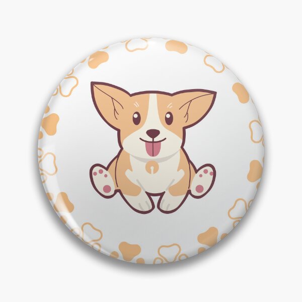 Item preview, Cute dog in a paw print circle designed and sold by TenderSoar.