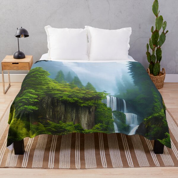 Item preview, The Perfect Harmony of Nature and the Cosmos: A Mountain Waterfall and Starry Night designed and sold by D3monic.