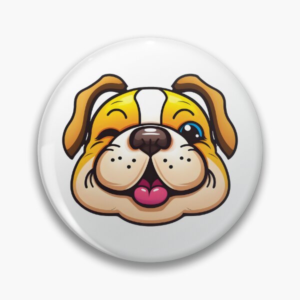 Item preview, Happy Bulldog Face Expression designed and sold by CrosstheWorlds.