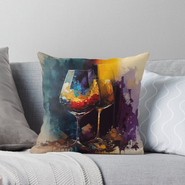 Item preview, Abstract Art Wine Glasses designed and sold by Alper Billik.