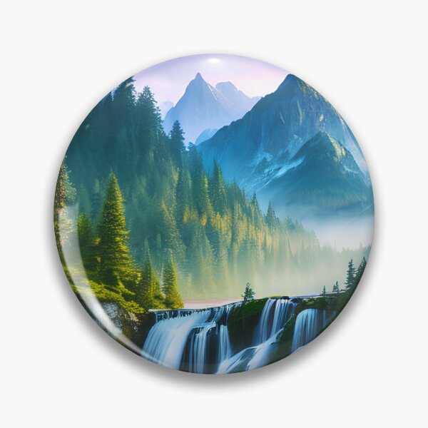 Artikelvorschau, The Ultimate Nightscape: Mountains, Waterfall and the Glowing Stars Above entworfen und verkauft von D3monic.