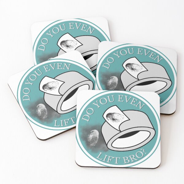 Item preview, Do You Even Lift Bro? Latent Fingerprint Sticker designed and sold by SceneOfTheCrime.