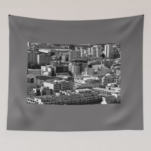 Item preview, Geometric city shapes, Graz, monochrome designed and sold by paulboizot.