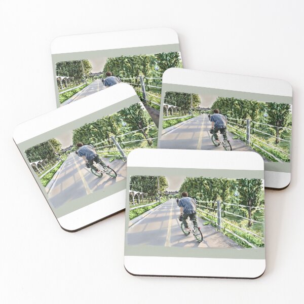 Item preview, Namjoon RM BTS namjooning bicycle fanart kpop designed and sold by Krasiaart.