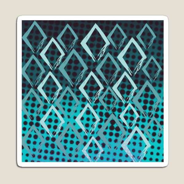Item preview, Formas de diamantes verde azulado designed and sold by TenderSoar.
