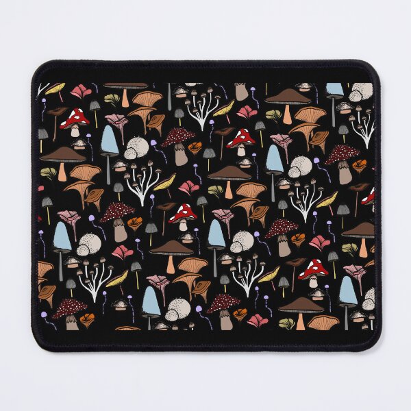 Item preview, Folky Fungi autumn Toadstools mushrooms all over pattern designed and sold by DoomboxClub.