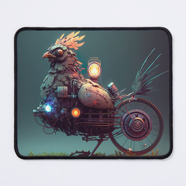 Item preview, CyberPunk Robot Chicken Bike designed and sold by OffbeatCurious.
