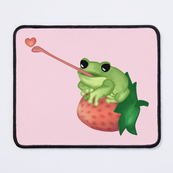 Item preview, Frog on a Strawberry - Frog Heart Berry designed and sold by GoodToad.