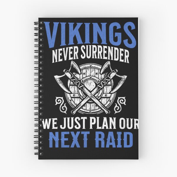 Item preview, Vikings Never Surrender - Funny Viking quote designed and sold by NordicQuotes.