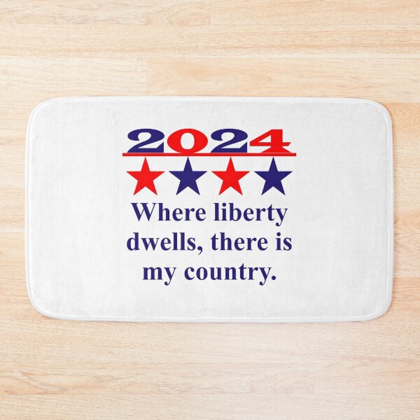 Item preview, Where Liberty Dwells There Is My Country - Political Quote  designed and sold by CrankyOldDude.
