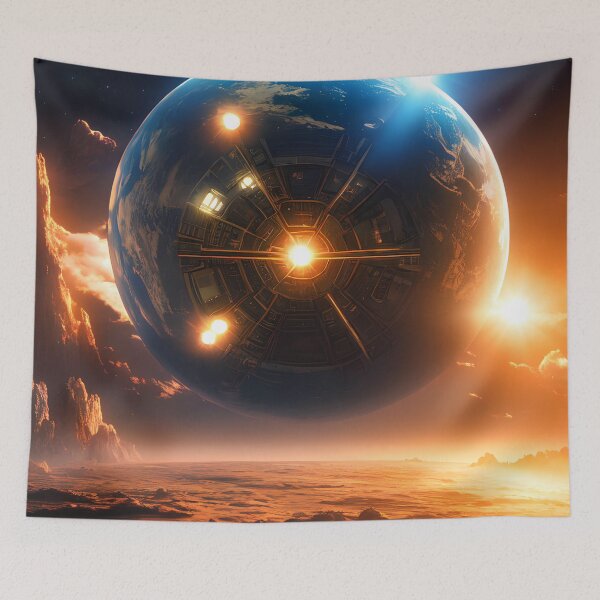 Item preview, Futuristic Planets Await: A Cinematic Journey Through Space designed and sold by D3monic.